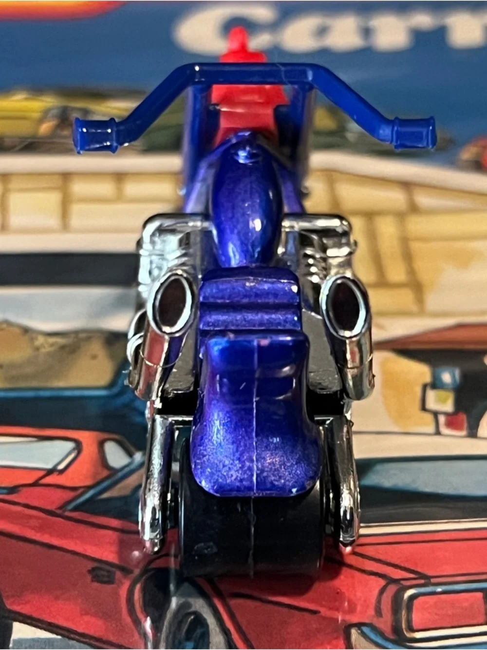 Vintage Matchbox Superfast 1972 Chopper “Jumbo Jet” No. 71 Blue Bike Lesney